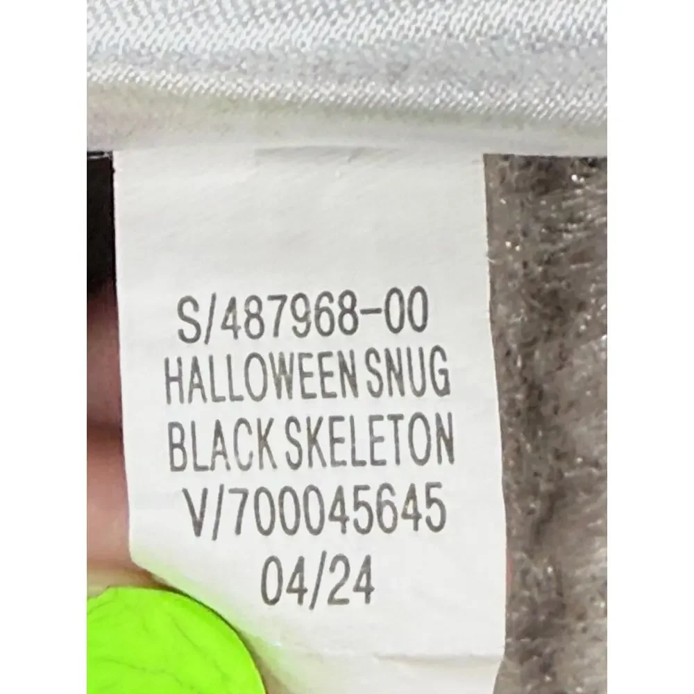 Old Navy Kids XL 12 Skeleton One Piece Pajamas Halloween Snug Cotton